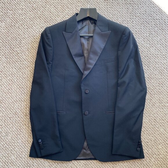 Black Wool Paul Smith Tuxedo Jacket & Pants (Size R40) - Picture 1 of 7